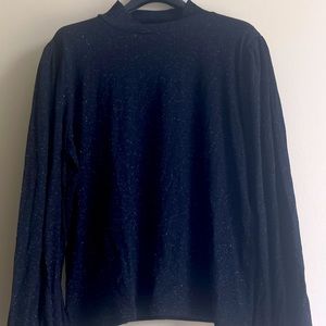 Gap puff sleeve tinsel sweater
